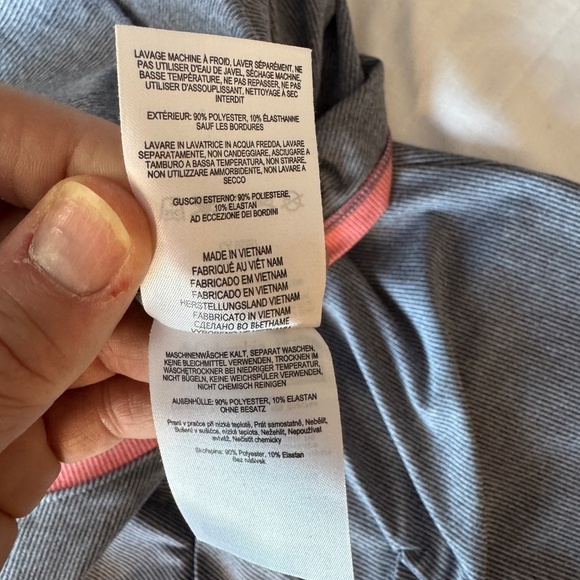 Columbia Omni-Wick Pin-Striped Outdoor Tank Knee Dress Gray 1X PFG Waist Tie - Picture 9 of 15